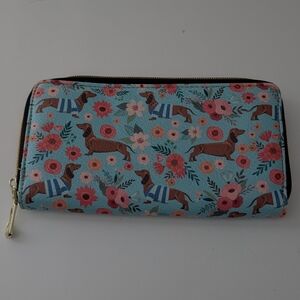 Dachshund Weiner Dog Zippered Wallet